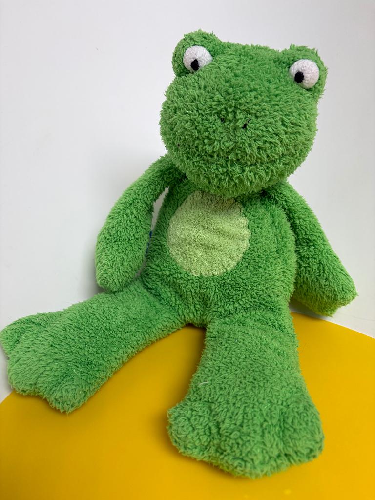 K1280 unitoys kikker groen, Kinderen en Baby's, Speelgoed | Knuffels en Pluche, Zo goed als nieuw, Overige typen, Ophalen of Verzenden