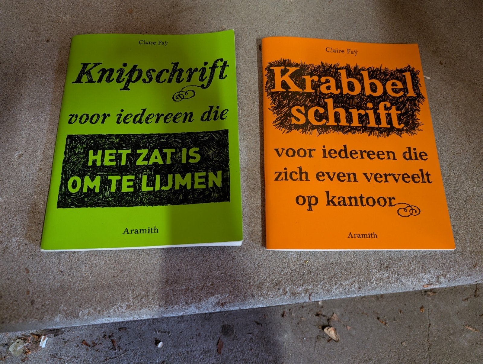 Knipschrift & Krabbelschrift - Claire Fay (2 boeken), Ophalen of Verzenden, Zo goed als nieuw, Claire Fay, Nederland