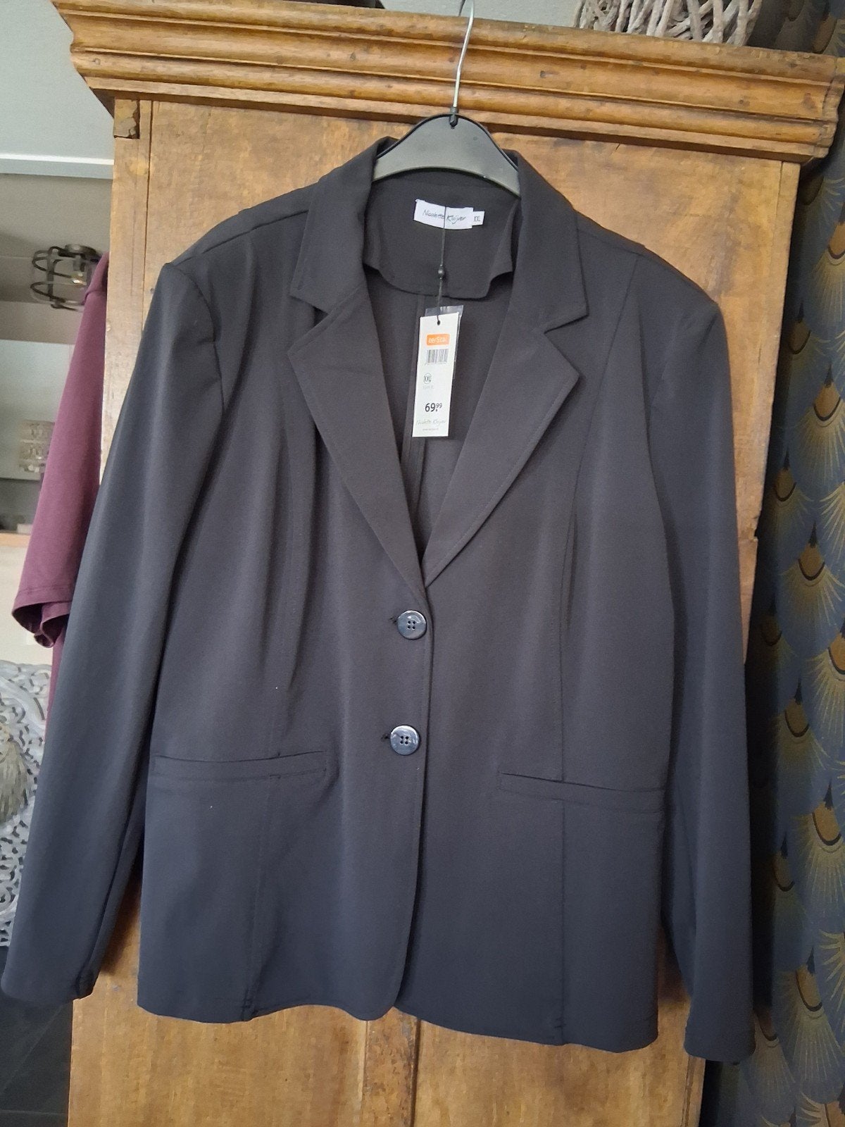 Nieuwe Blazer van Travelstof kleur Zwart, Ophalen of Verzenden, Nieuw, Zwart