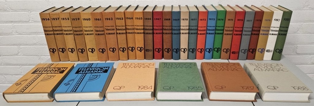 32 boeken 1956-1988 International Television Almanac, Ophalen, Zo goed als nieuw, Overige