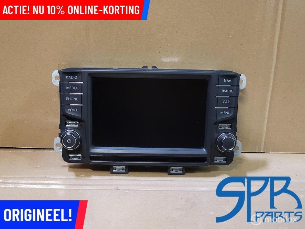 ORIGINEEL NAVIGATIE DISPLAY SCHERM VW POLO 6C 6.5 INCH BEELD