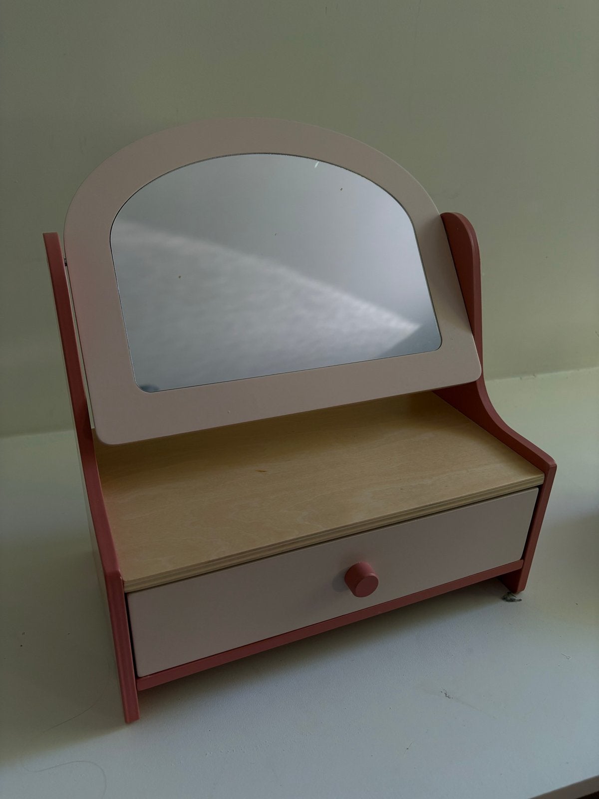 Kaptafel voor kinderen - Little Dutch - Roze/Hout met lade, Minder dan 50 cm, Gebruikt, Ophalen of Verzenden, Minder dan 100 cm