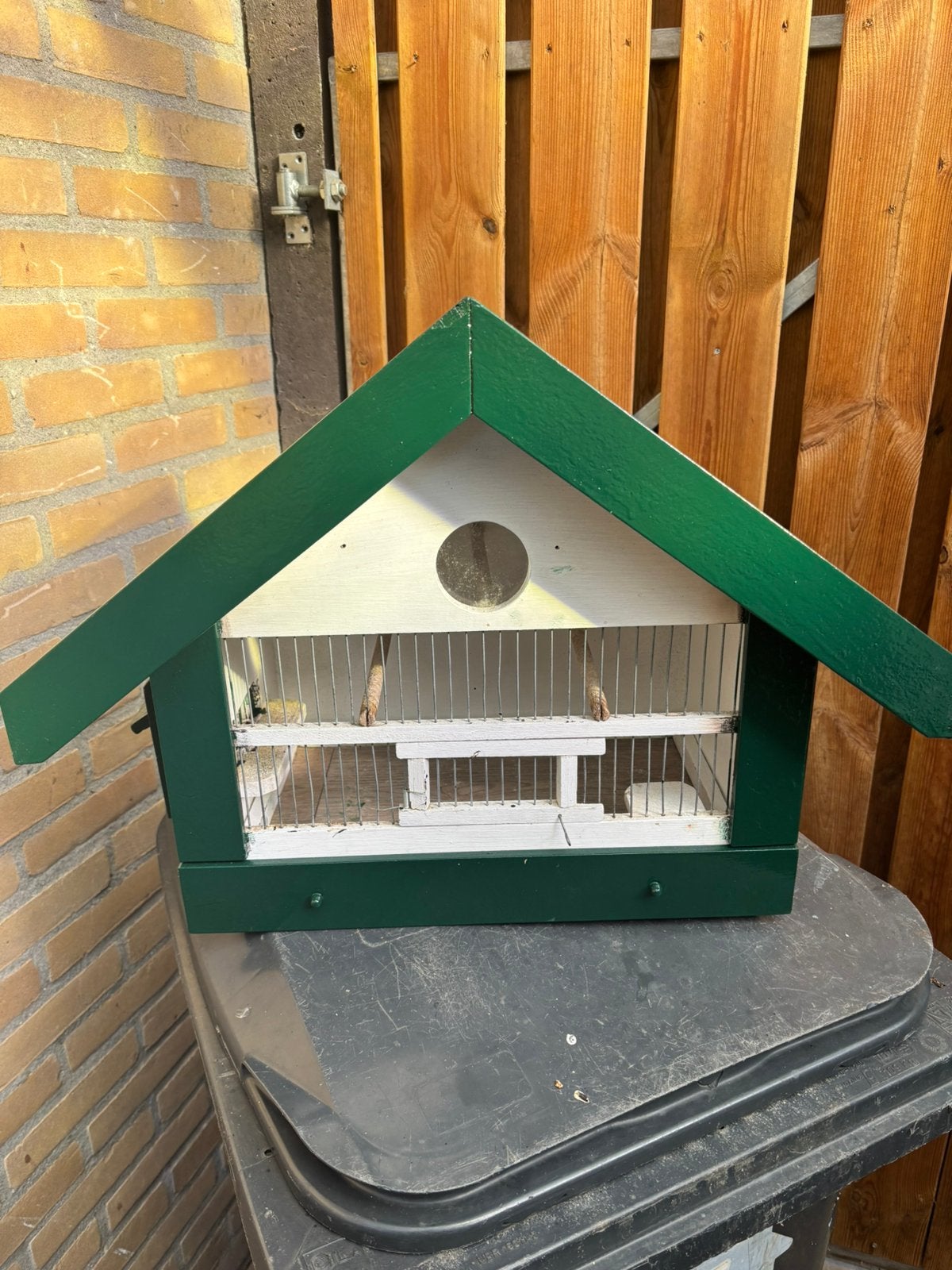 Houten Vogelkooi, Dieren en Toebehoren, Ophalen, Gebruikt, Hout, Vogelkooi