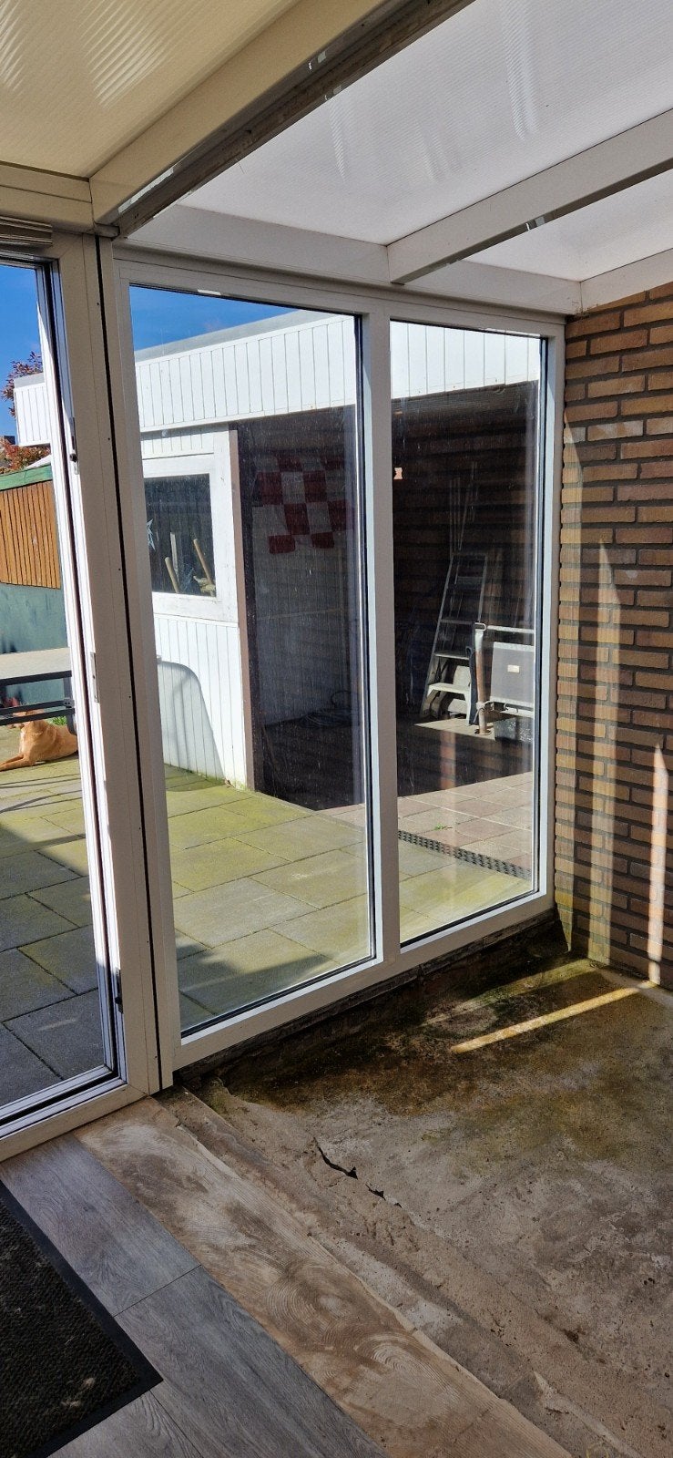 Vast kunstof kozijn te koop TEAB, Ophalen, Kunststof, Raamkozijn, Zo goed als nieuw