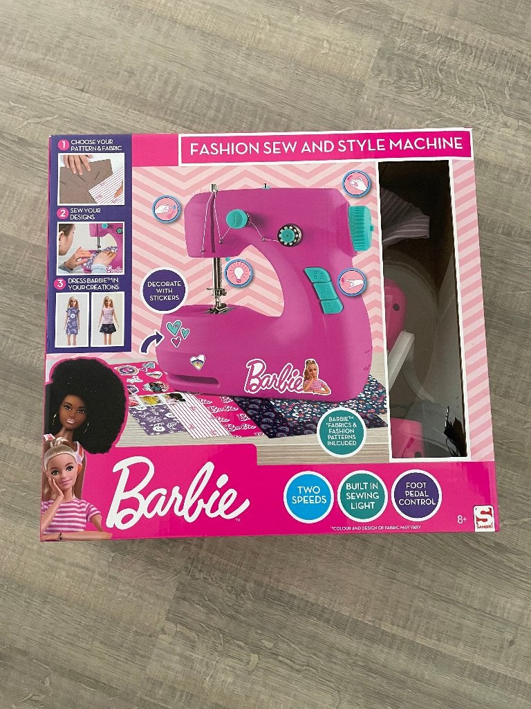 Barbie naaimachine, Kinderen en Baby's, Speelgoed | Educatief en Creatief, Zo goed als nieuw, Knutselen, Ophalen