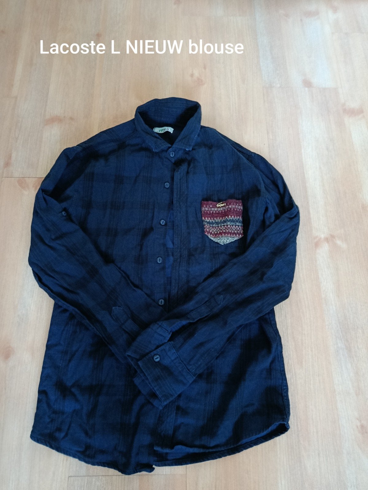 Lacoste L NIEUW blouse, Kleding | Dames, Blauw, Maat 42/44 (L), Nieuw, Ophalen of Verzenden