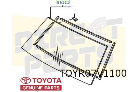 Toyota Landcruiser 100 (3/98-2/08) voorruit (groen / band) O, -, -, Nieuw, Ophalen of Verzenden