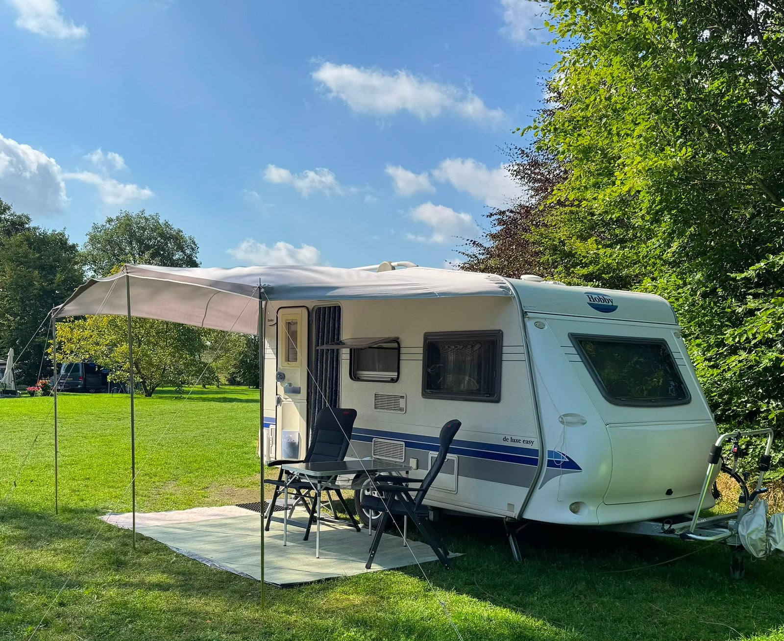 Hobby caravan 400 te koop,  in prijs verlaagd!, Hobby, Treinzit, Particulier, Stabilisator