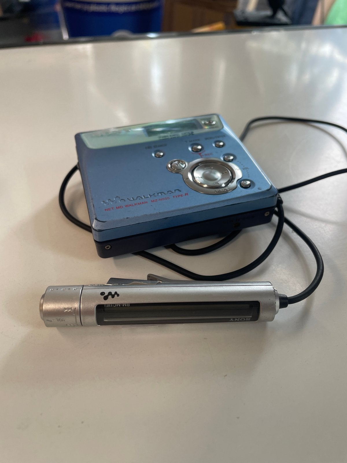 Sony Walkman MD speler - Blauw, Ophalen of Verzenden, Minidisc-speler