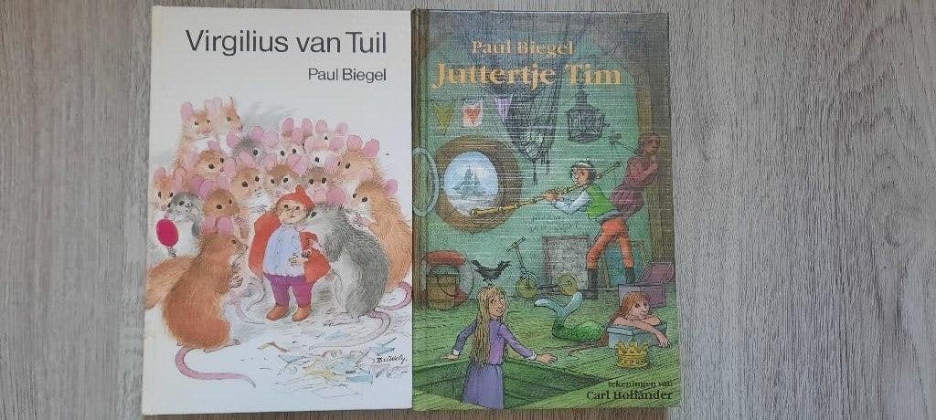 Kinderboeken: Virgilius van Tuil en Juttertje Tim, Ophalen of Verzenden, Zo goed als nieuw, Paul Biegel, Fictie