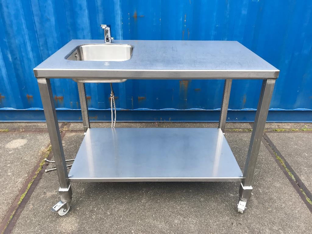 mobiele RVS spoelbak unit + gelaste industriële rvs legering, Ophalen