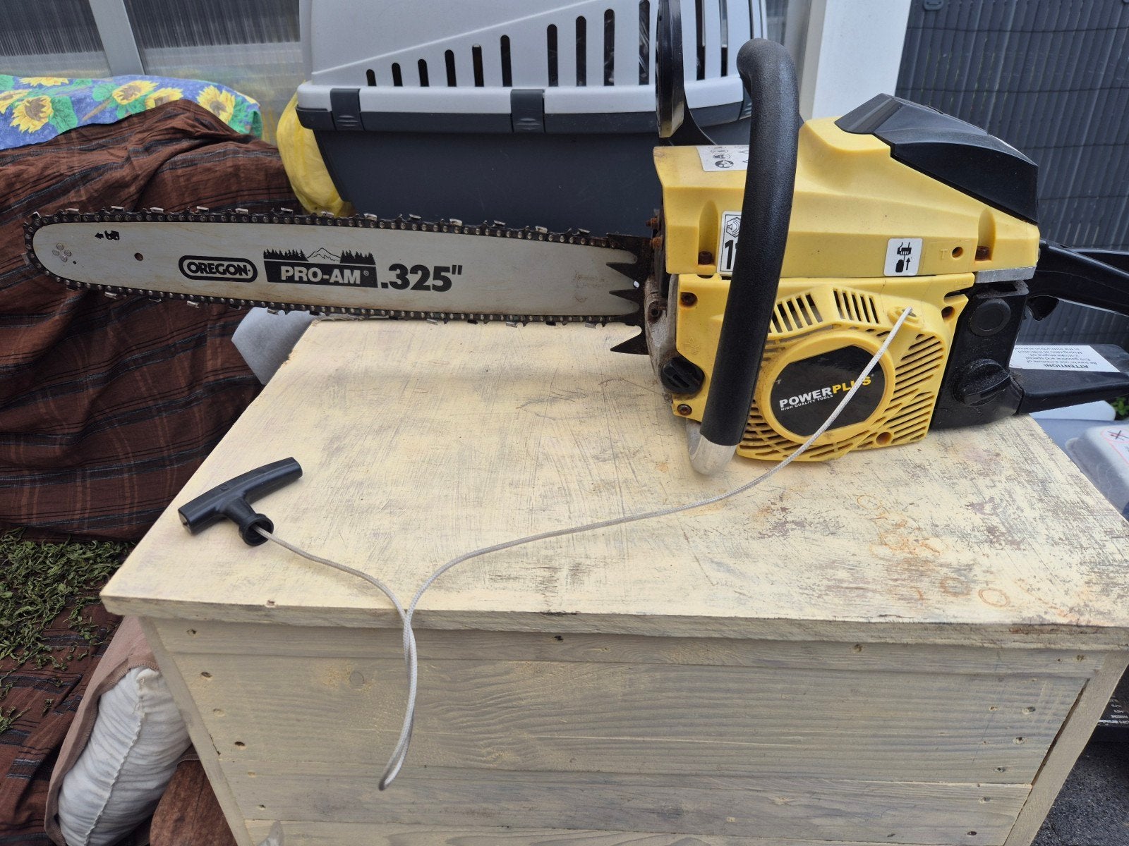 Opknapper Powerplus motor kettingzaag, Ophalen, Gebruikt, Kettingzaag, 30 tot 70 mm