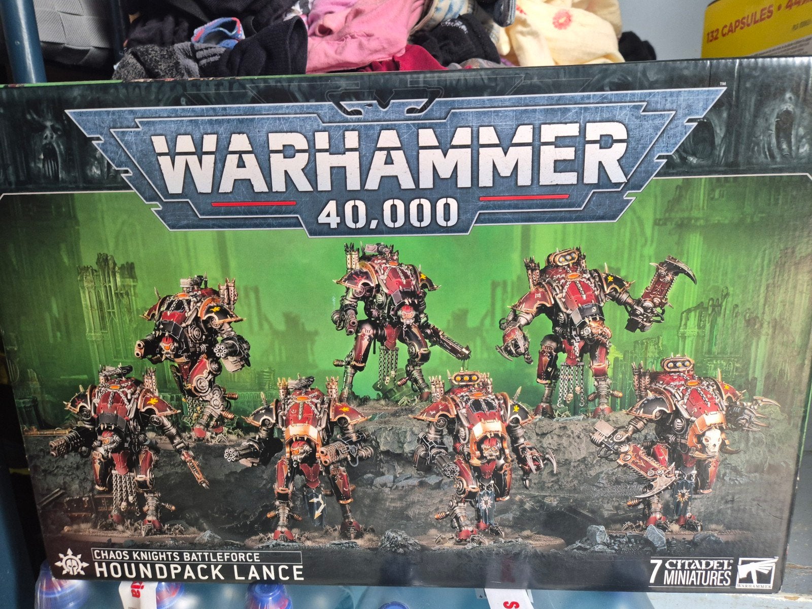 Warhammer 40,000 Chaos Knights Battleforce Houndpack Lance, Hobby en Vrije tijd, Wargaming, Ophalen of Verzenden, Nieuw, Warhammer 40000