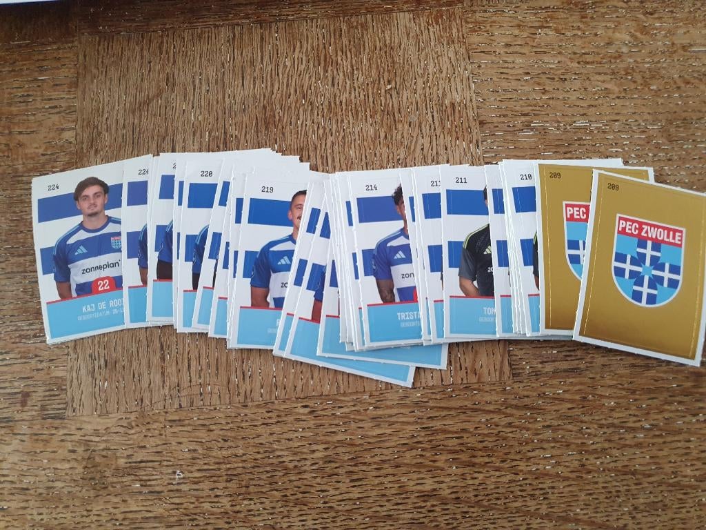 PEC Zwolle voetbalplaatjes, Ophalen of Verzenden, Nieuw, Overige binnenlandse clubs, Poster, Plaatje of Sticker