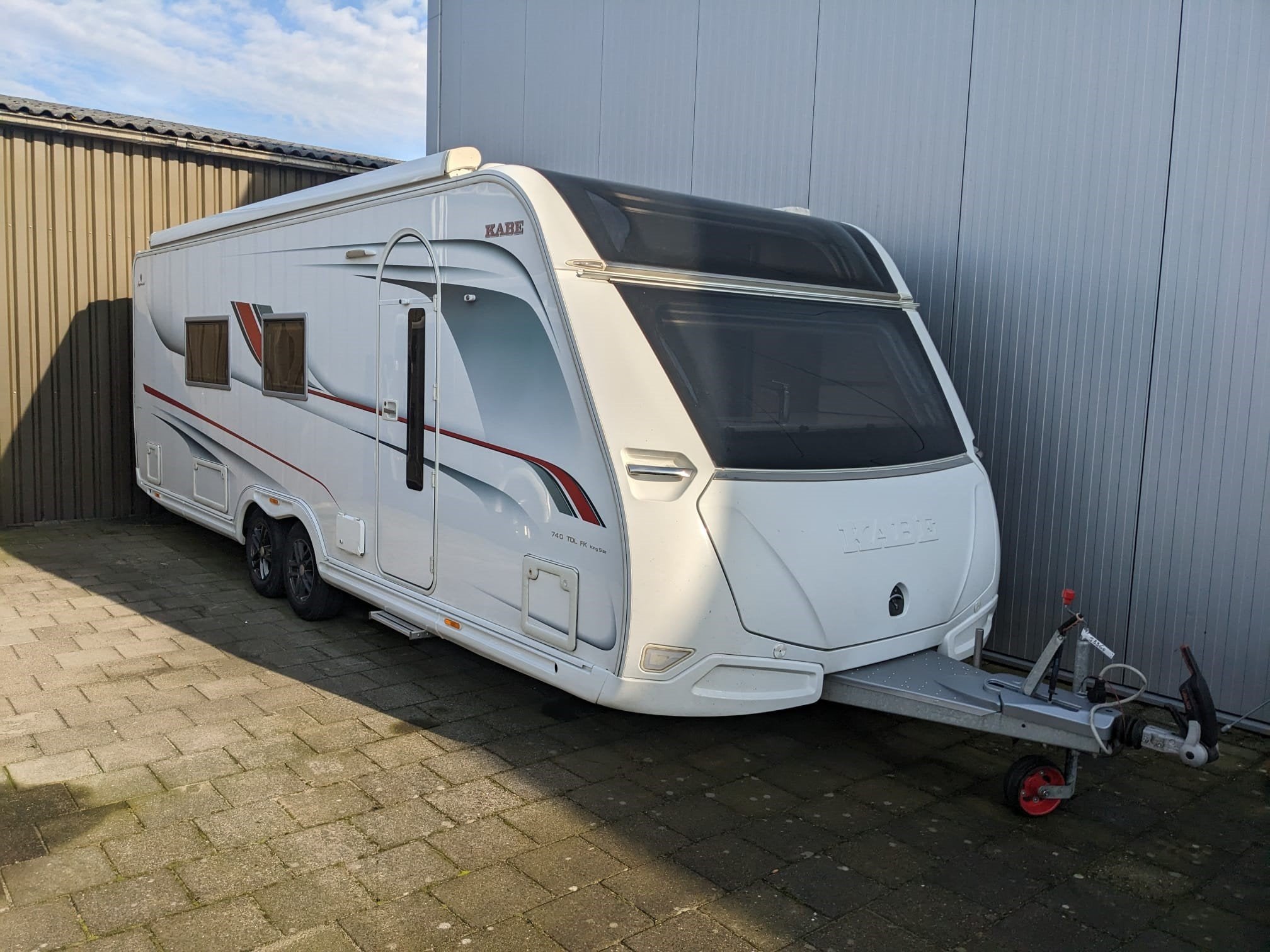 Kabe Imperial 740 TDL FK KS (bj 2018), Caravans en Kamperen, Tot en met 2, Bedrijf, Kabe, Airco