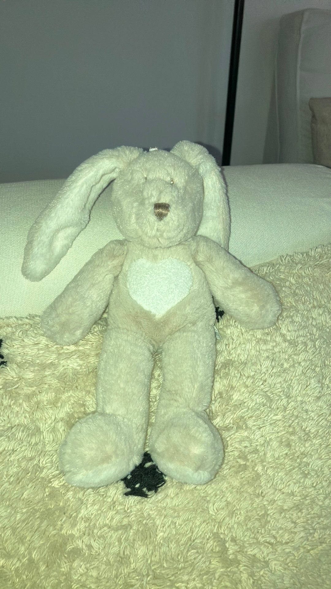 Teddy cream konijn teddykompaniet, Overige merken, Grijs, Ophalen of Verzenden, Zo goed als nieuw
