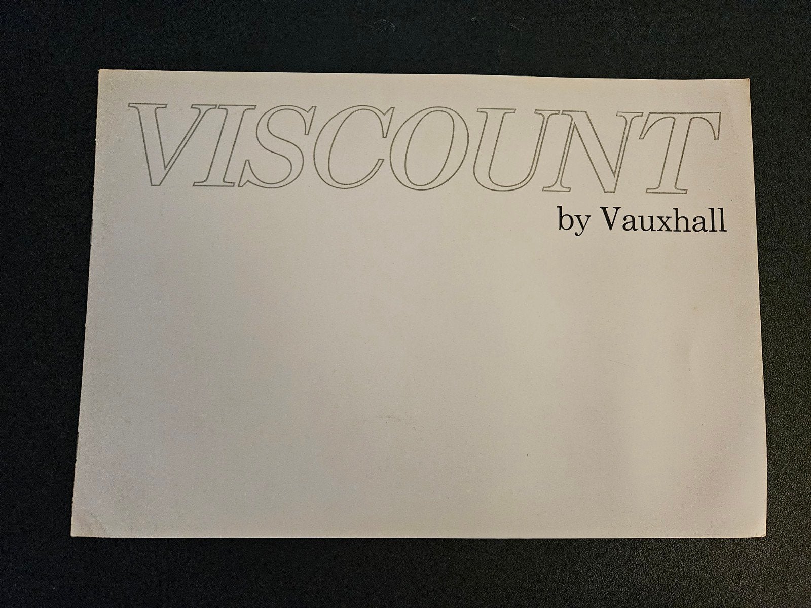 Brochure Vauxhall Viscount 1967, Ophalen of Verzenden, Zo goed als nieuw, Overige merken