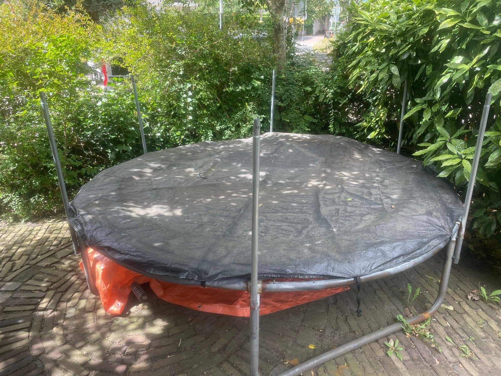 Trampoline met net, Ophalen of Verzenden, Gebruikt