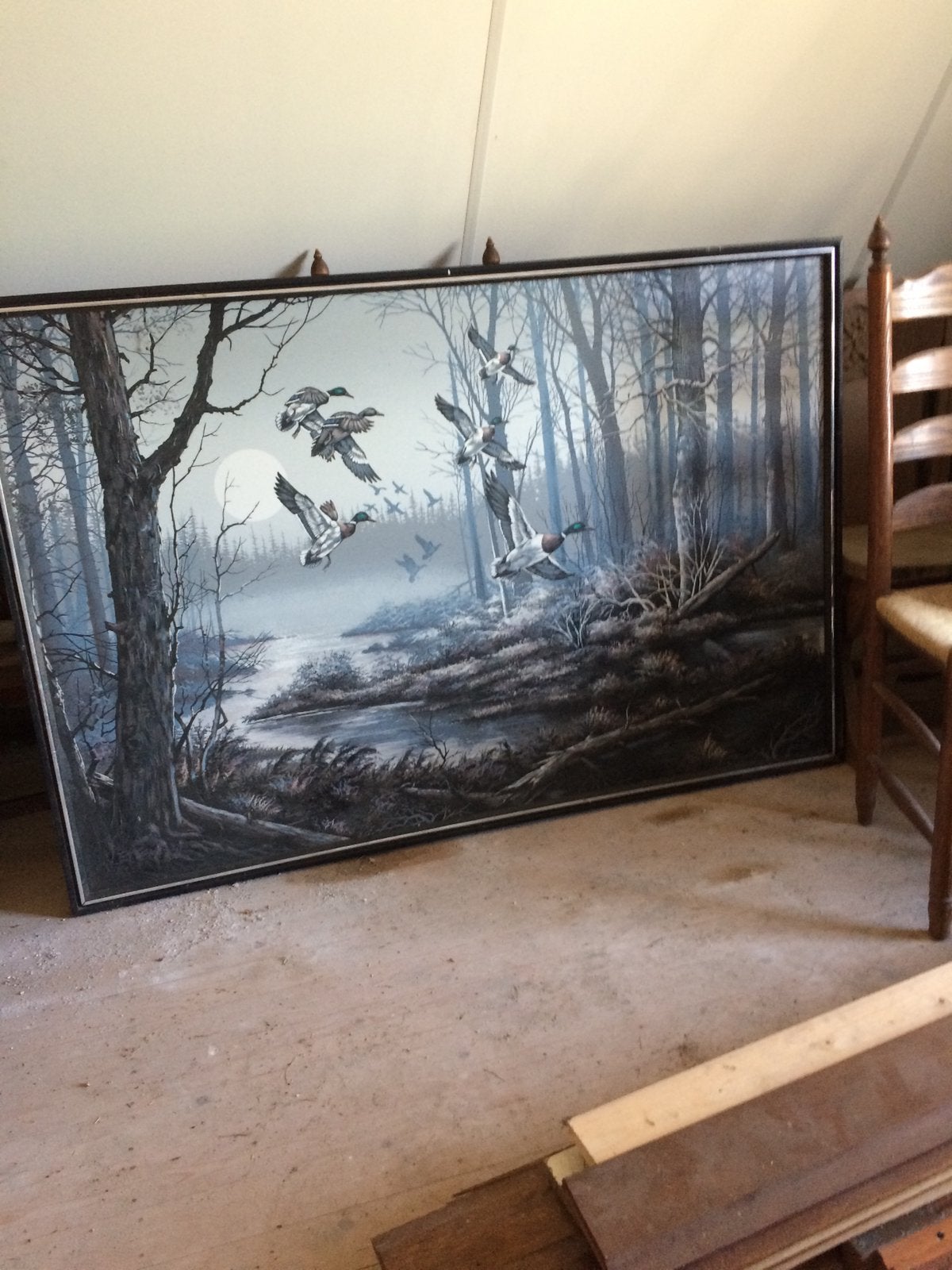 Schilderij 106 x 160 cm ., Ophalen, Zo goed als nieuw, 125 cm of meer, Schilderij