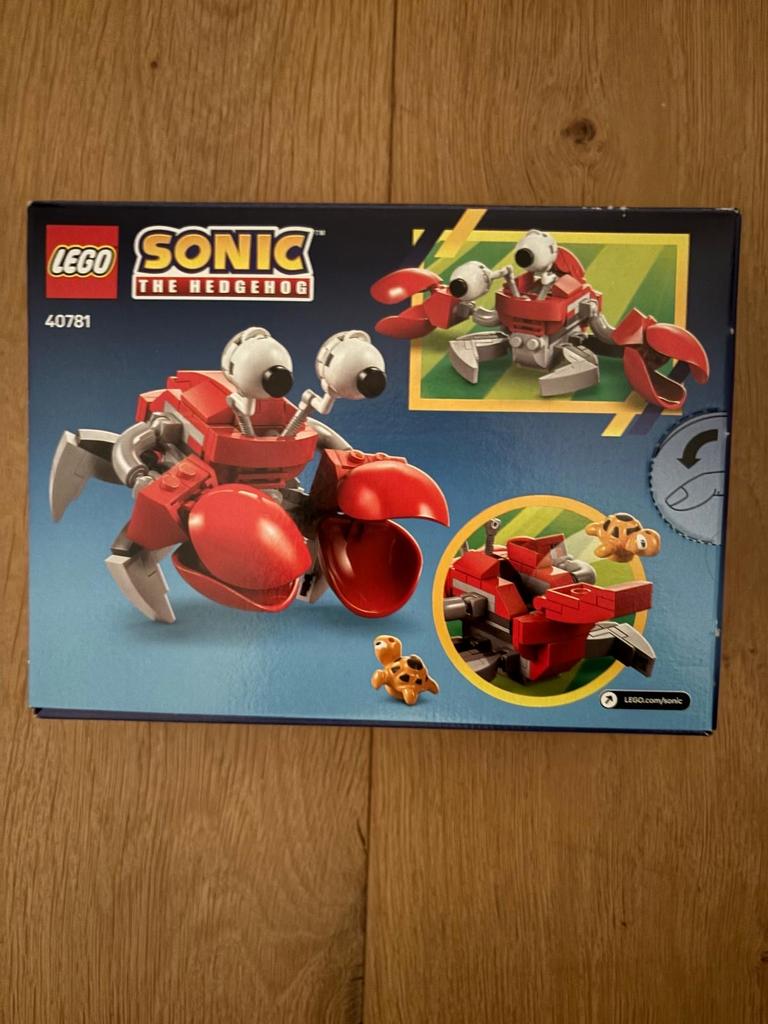 Lego Sonic the Hedgehog Badnik Crabmeat (40781), Ophalen of Verzenden, Nieuw, Complete set, Lego