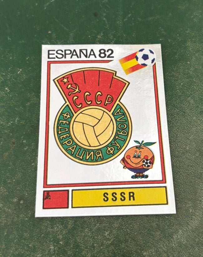 Panini plaatje embleem Rusland WK 1982, Ophalen of Verzenden