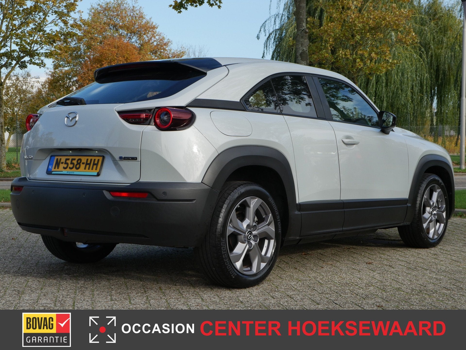 Mazda MX-30 E-SkyActiv 145 36 kWh | Ceramic White | SOH 93%, Auto's, Stof, Gebruikt, Origineel Nederlands, Grijs