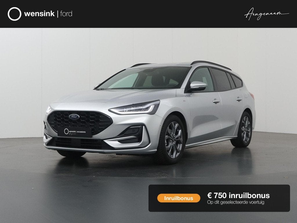 Ford Focus Wagon 1.0 EcoBoost Hybrid ST Line X | Afneembare, Auto's, Ford, Bedrijf, Te koop, Focus, ABS, Achteruitrijcamera, Airbags
