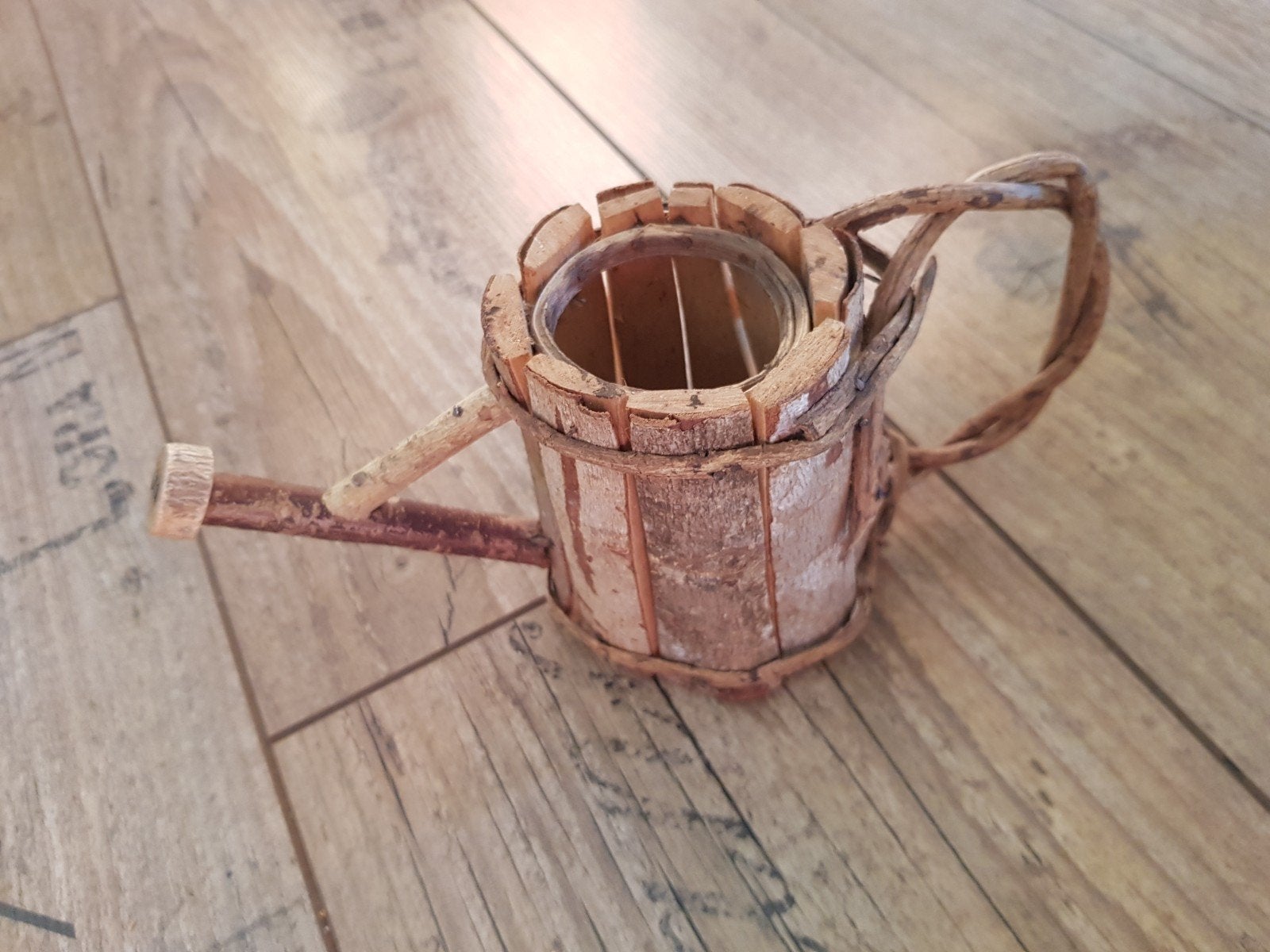 Bloempot / gieter / deco, Ophalen of Verzenden, Nieuw, Bruin, Hout