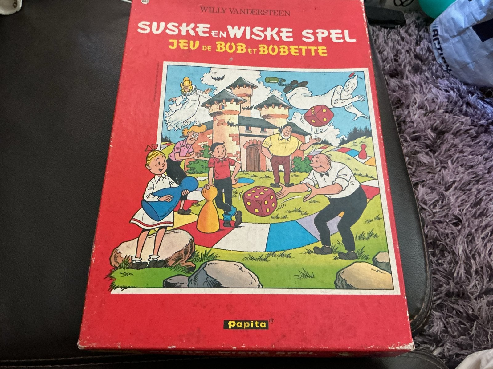 Suske en Wiske Spel - Papita Bordspel, Drie of vier spelers, Ophalen of Verzenden, Gebruikt