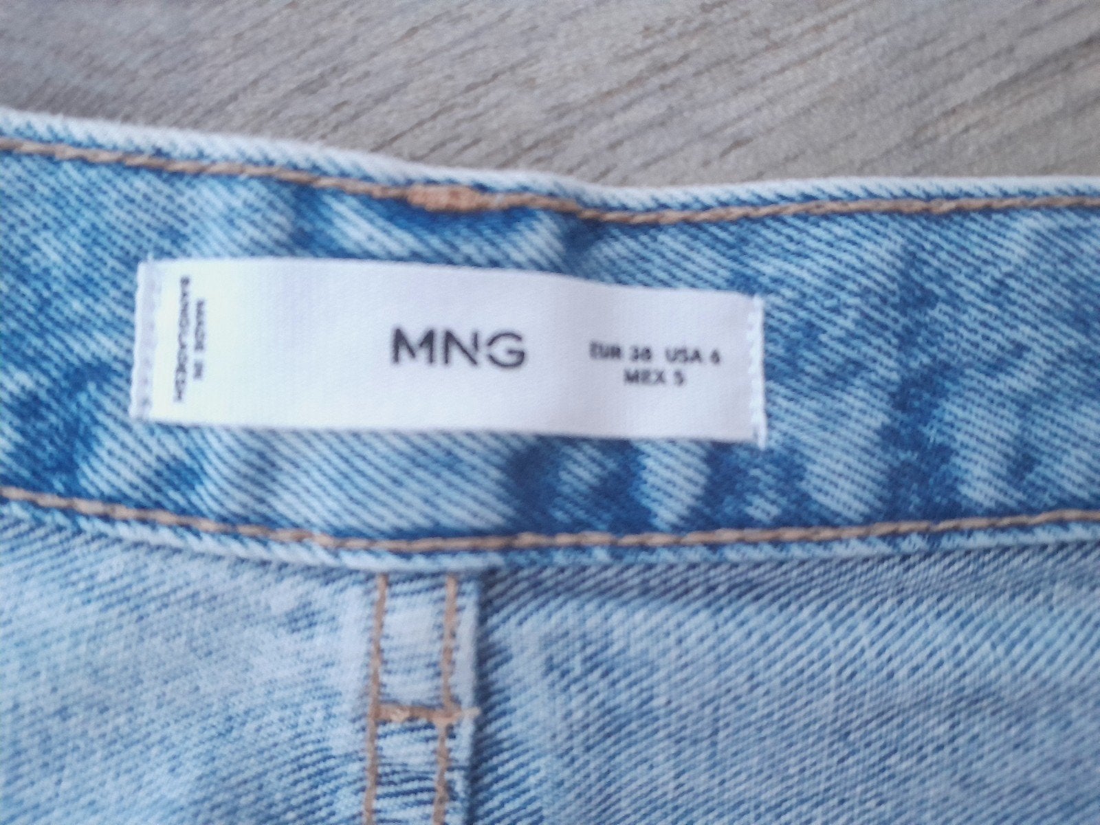 Mango baggy jeans, lichte kleur spijkerstof, maat 36, Kleding | Dames, Ophalen of Verzenden