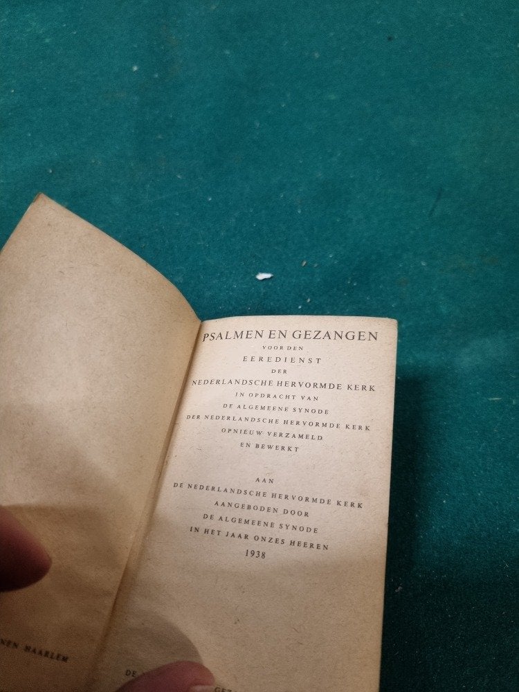 boekje psalmen gezangen hervormde kerk, Ophalen of Verzenden