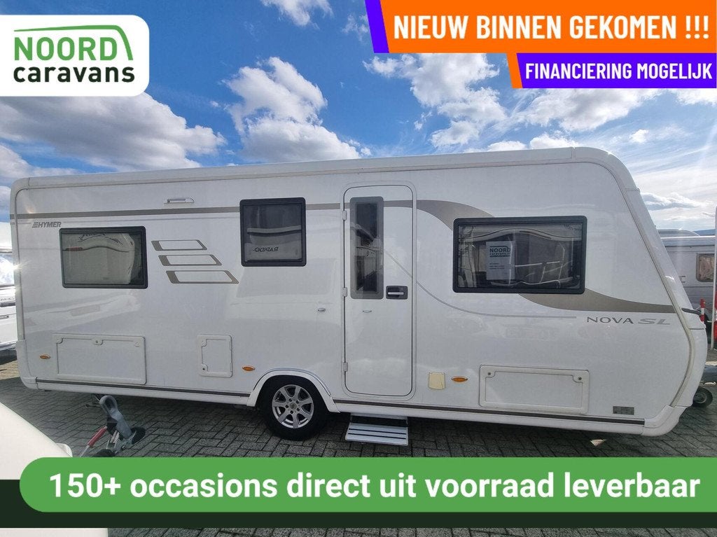 Eriba 541 SL nova ENKELE BEDDEN + MOVER + VLOERVERWARMING, Caravans en Kamperen, Caravans, Rondzit, 7 tot 8 meter, Bedrijf, Eriba
