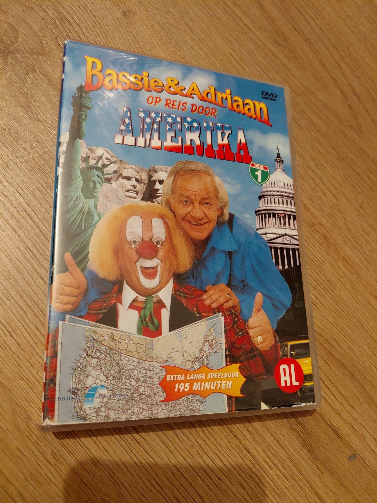 Bassie en Adriaan Reis door Amerika deel 1 dvd., Gebruikt, Alle leeftijden, Tv-serie, Ophalen of Verzenden
