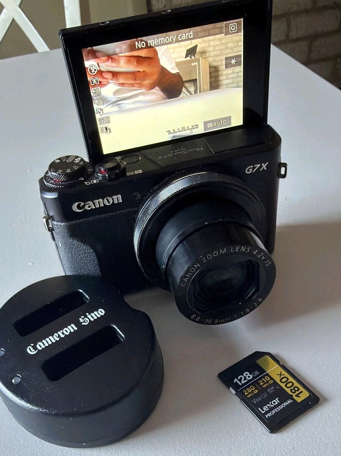 Canon PowerShot G7 X Mark II met 128GB Lexar SD-kaart, Geheugenkaart, Canon, Ophalen of Verzenden, Zo goed als nieuw