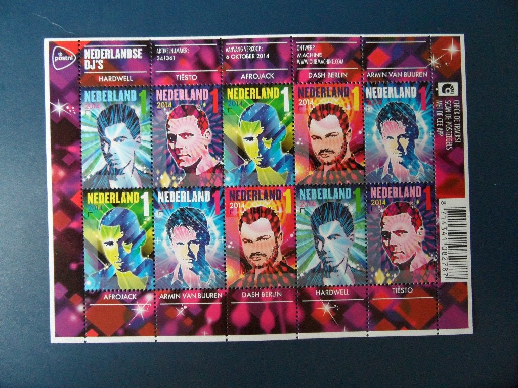 Postzegelvel Nederlandse DJ’s *** met korting ***, Ophalen of Verzenden, Postfris