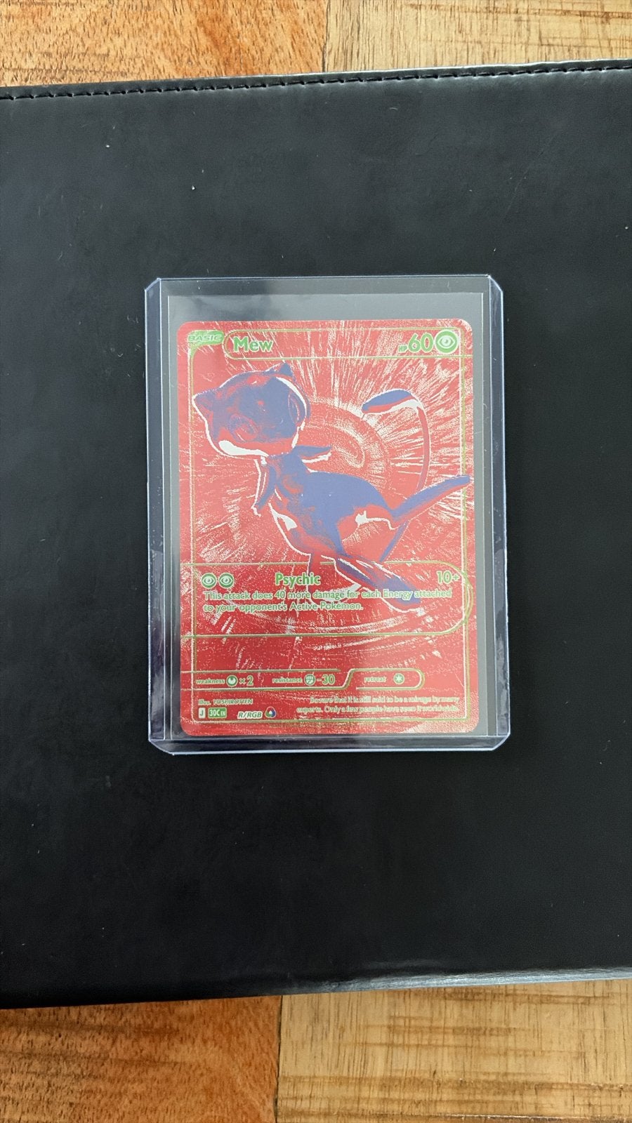 Red Mew R/RGB Pokemon Kaart, Hobby en Vrije tijd, Ophalen, Zo goed als nieuw, Losse kaart, Foil