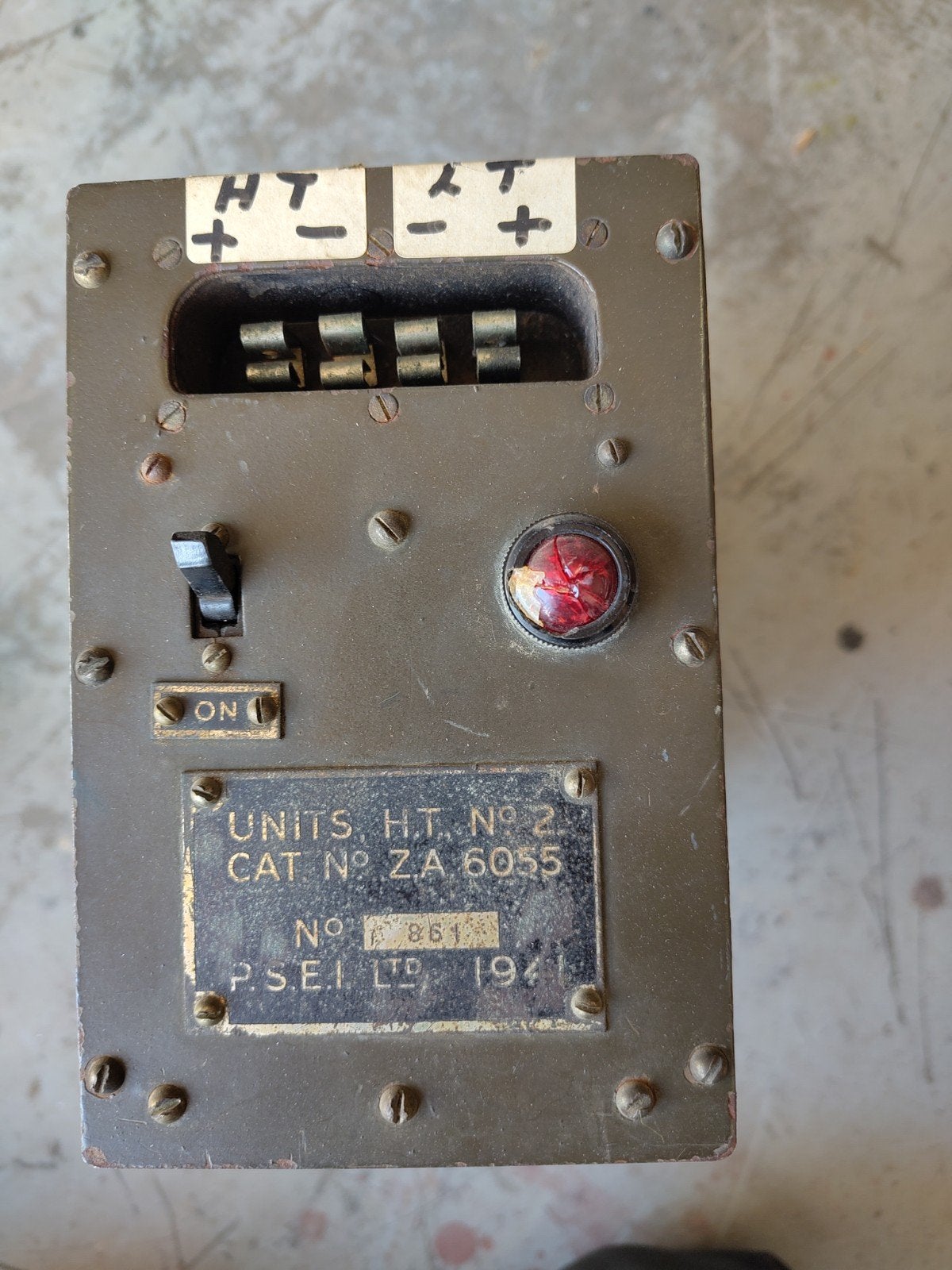 Voeding power supply Engelse leger ontvanger 1941, Ophalen of Verzenden, Engeland