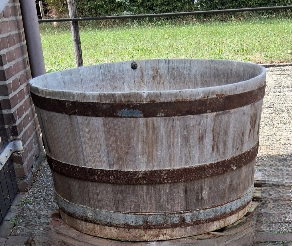 Houten kuip, Ophalen, Gebruikt, Rond, 30 tot 60 cm