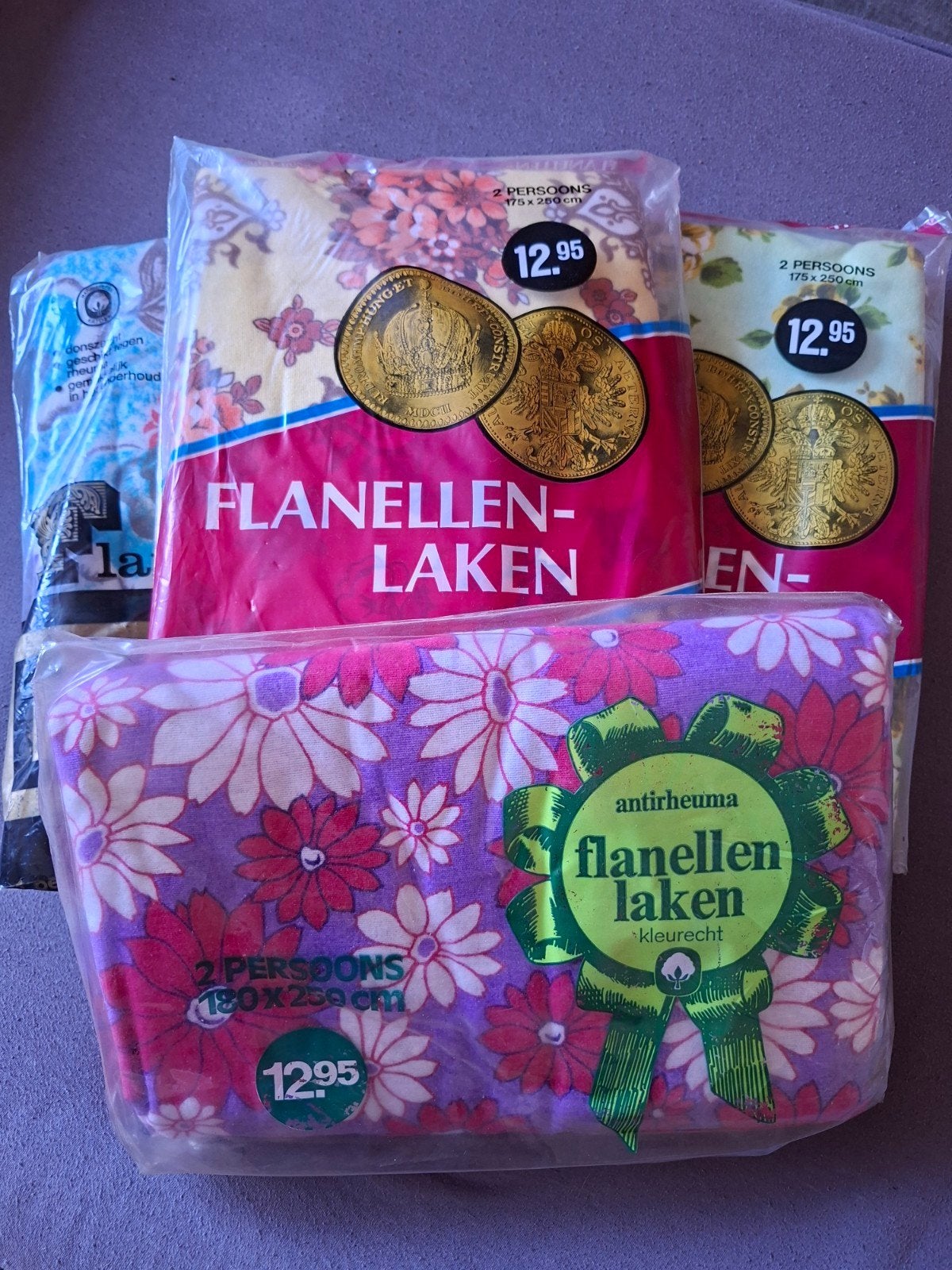 Nieuwe flanellen lakens - diverse kleuren en patronen, Ophalen of Verzenden, Nieuw, Eenpersoons, Kussen