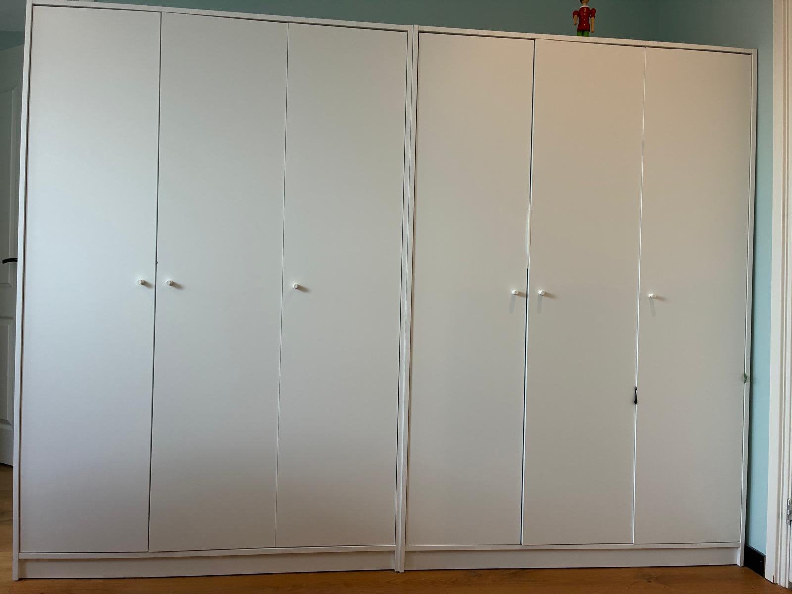 IKEA KLEPPSTAD kledingkast (2 stuks), Ophalen, Kunststof, 50 tot 100 cm, Zo goed als nieuw