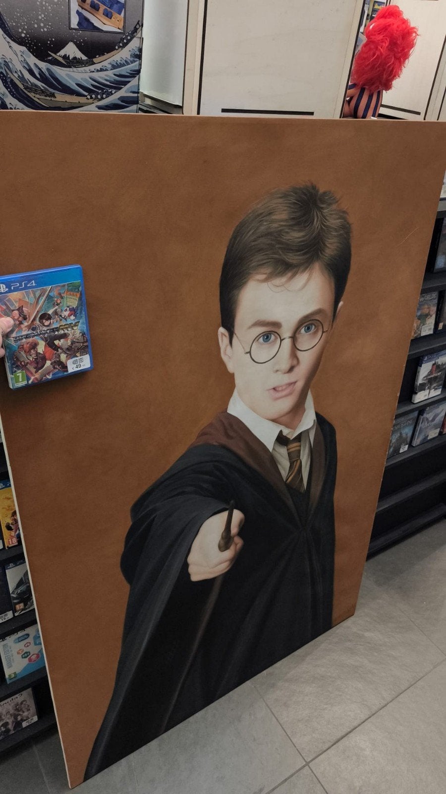 Harry potter schilderij handgeschilderd, Ophalen, Film, Olieverf, Op houten frame
