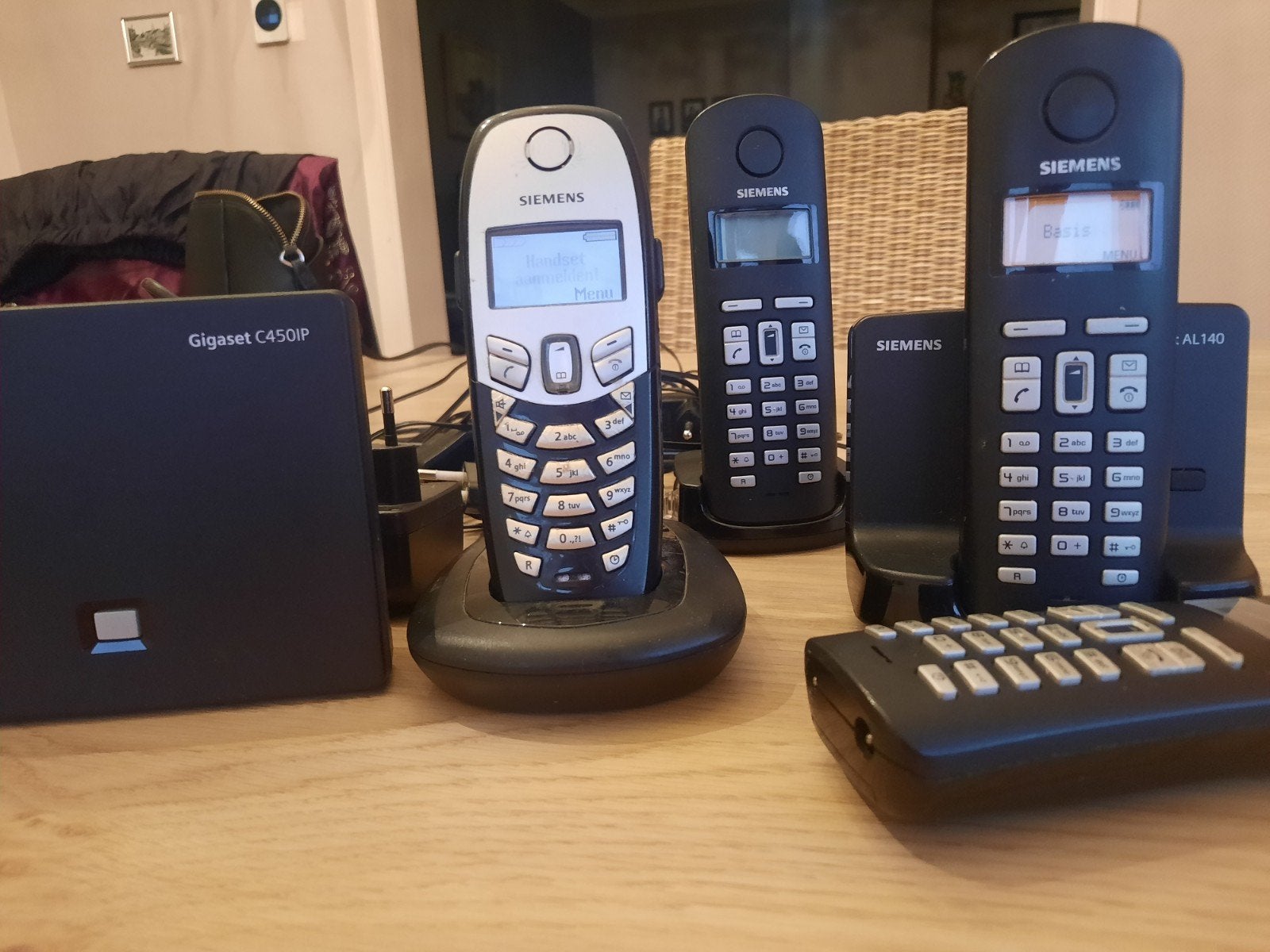Siemens C450IP en Gigaset AL140., Ophalen, Gebruikt, 1 handset