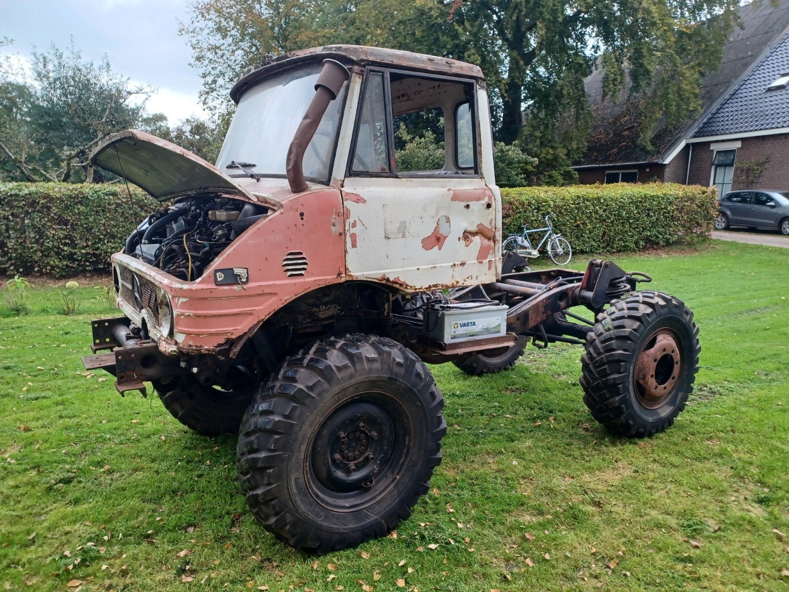 unimog 406 met trekker kenteken, Ophalen, Mercedes, Mercedes