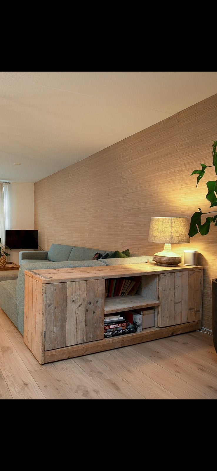 Dressoir van steigerhout, Ophalen