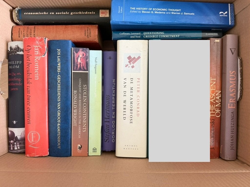 Verhuisdoos vol boeken geschiedenis III, Ophalen, Gelezen, Geschiedenis en Politiek