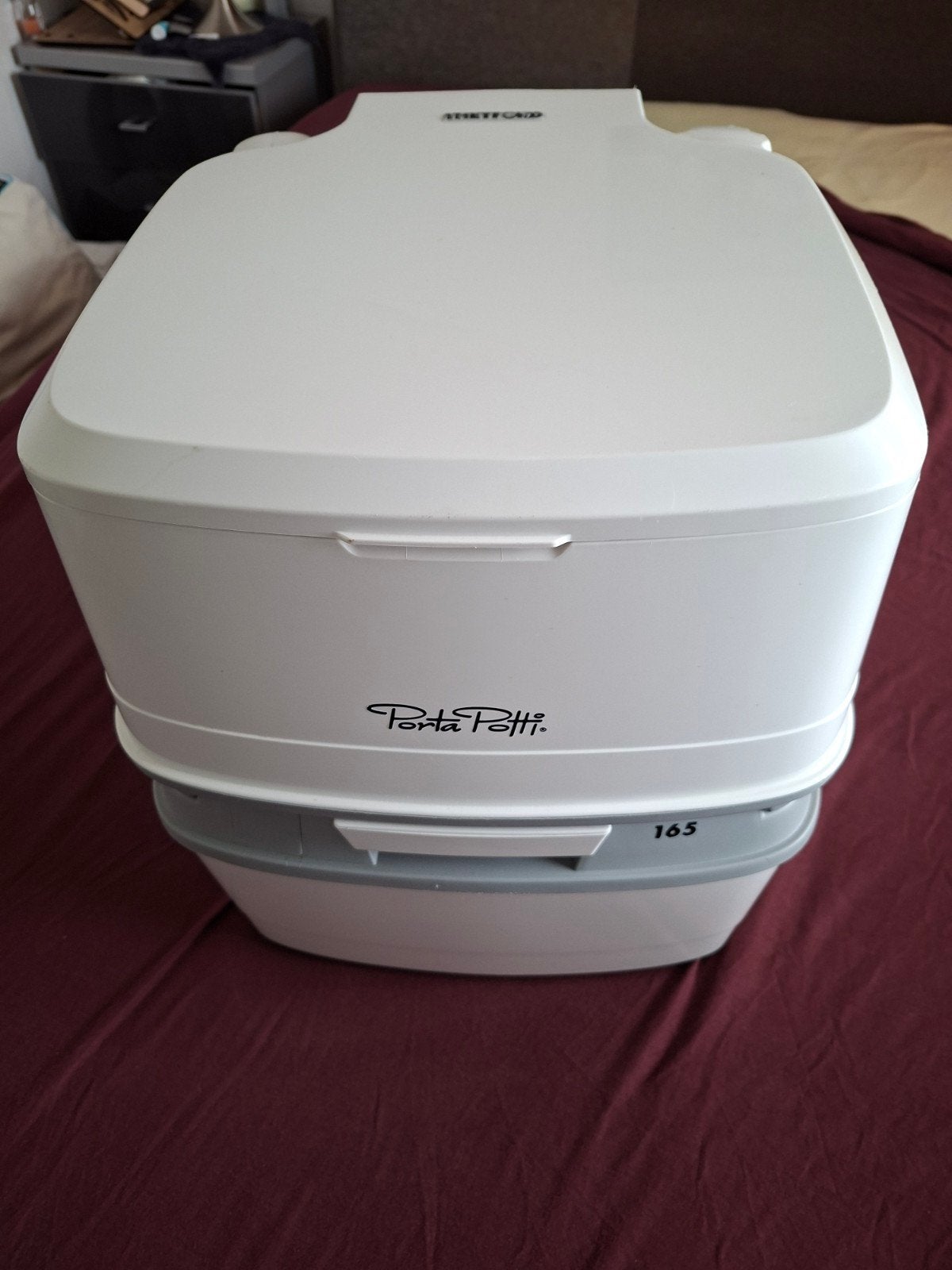 Nieuwe Porta Potti 165 draagbaar toilet ., Caravans en Kamperen, Kampeeraccessoires, Ophalen of Verzenden, Gebruikt