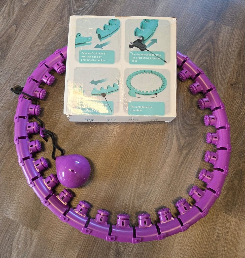 Verstelbare fitness hoelahoep, Ophalen of Verzenden, Met gewicht, Nieuw, Fitness hoelahoep