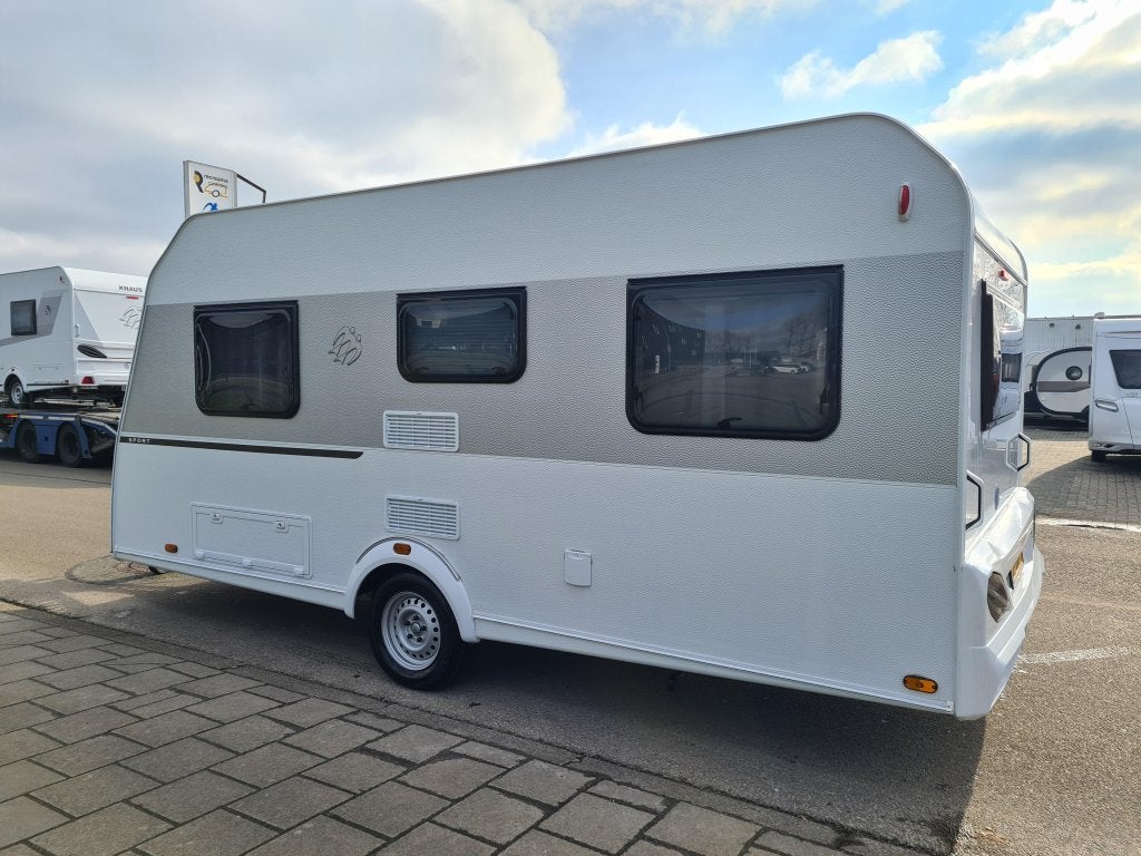 Knaus Sport 450 FU, Caravans en Kamperen, Caravans, Rondzit, Bedrijf, Overige typen, 5 tot 6 meter