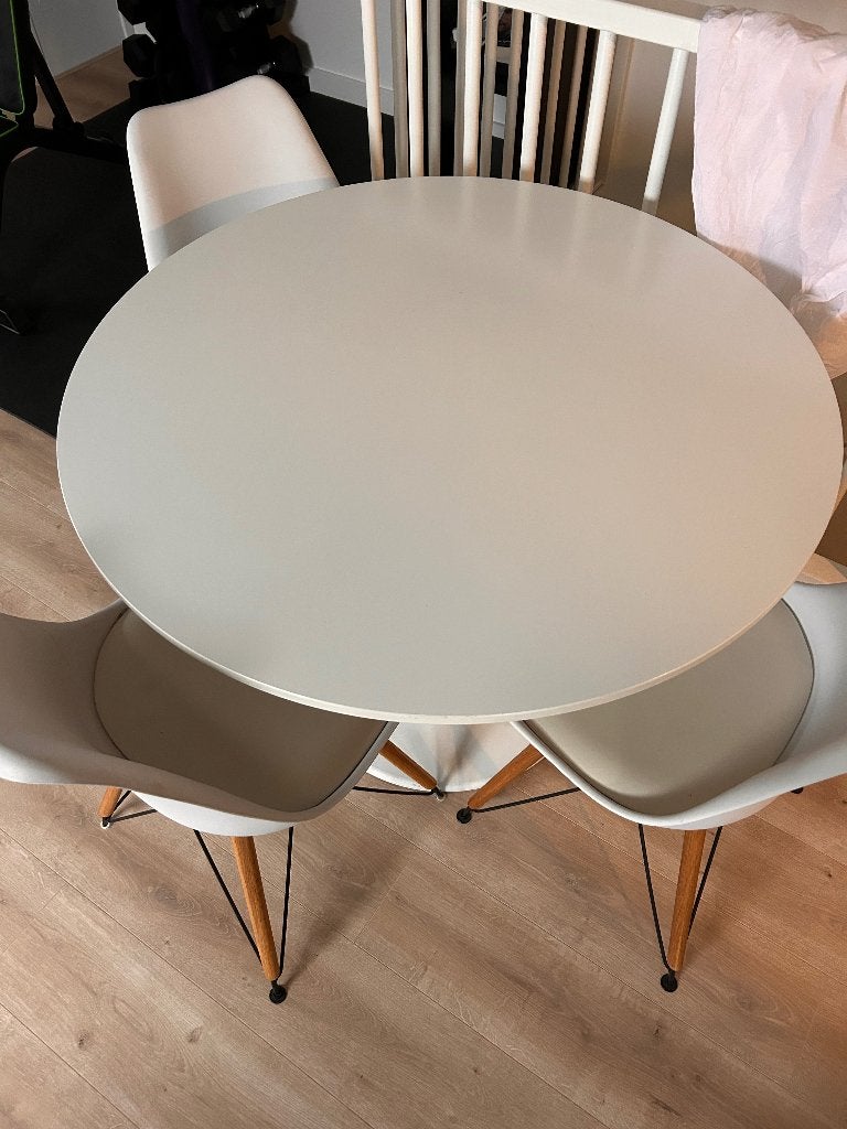 Ikea tafel Docksta, Huis en Inrichting, Ophalen, Gebruikt, Rond, Scandinavisch
