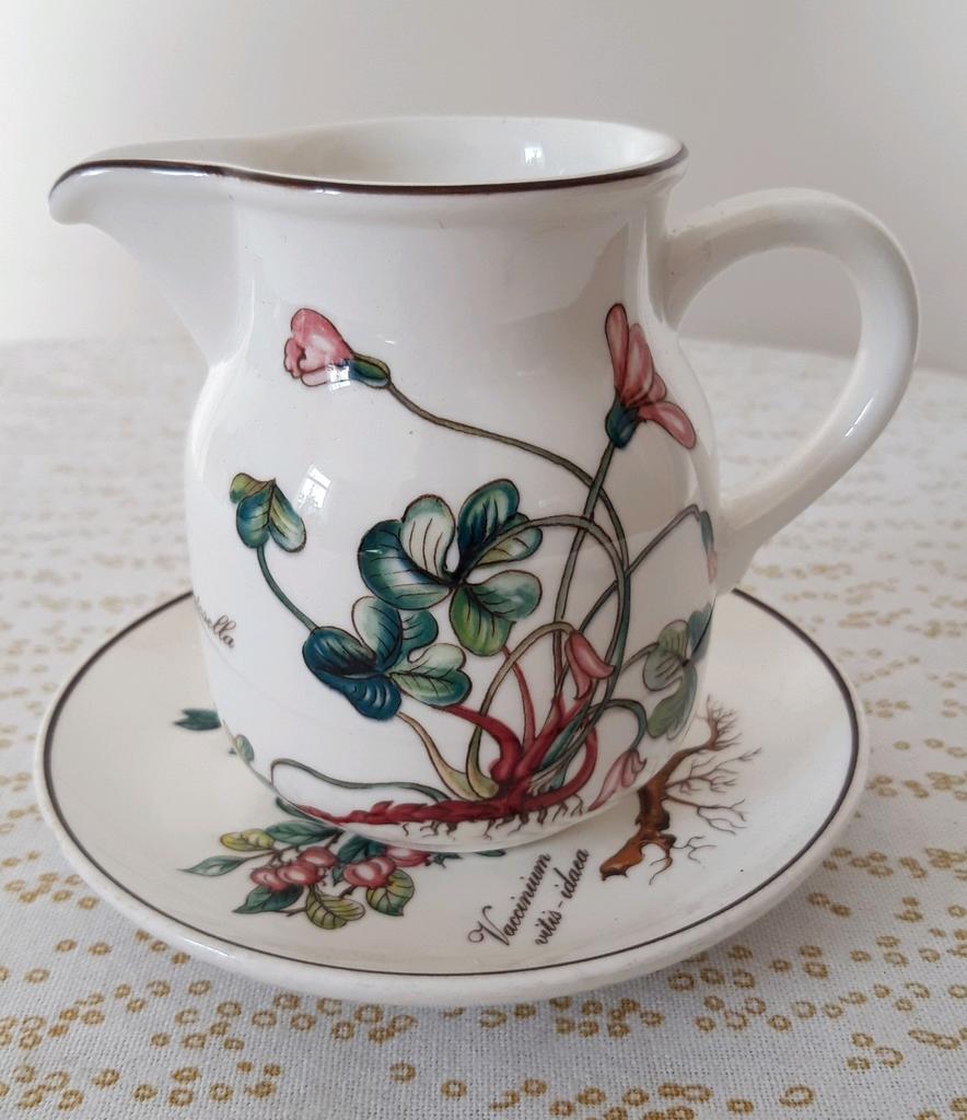 Villeroy & Boch Botanica melkkannetje met schoteltje, Overige typen, Ophalen of Verzenden, Zo goed als nieuw, Overige stijlen